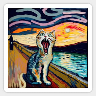 The Cat Scream Sticker